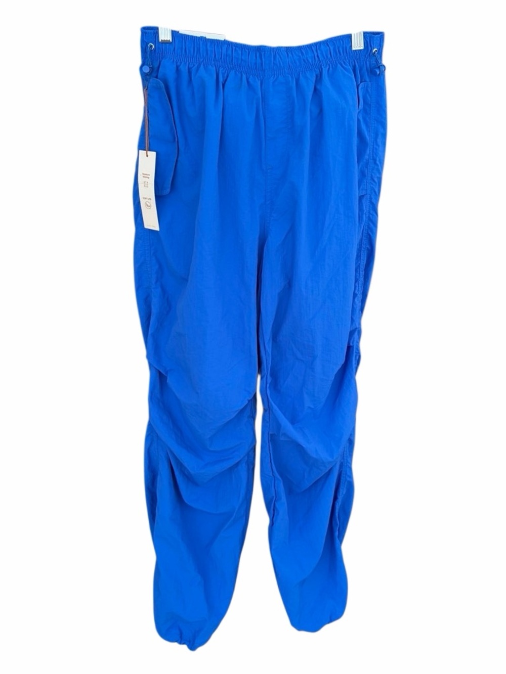 NWT Love Tree Royal Blue Elastic-Waist Parachute Pants  size L - Picture 2 of 9
